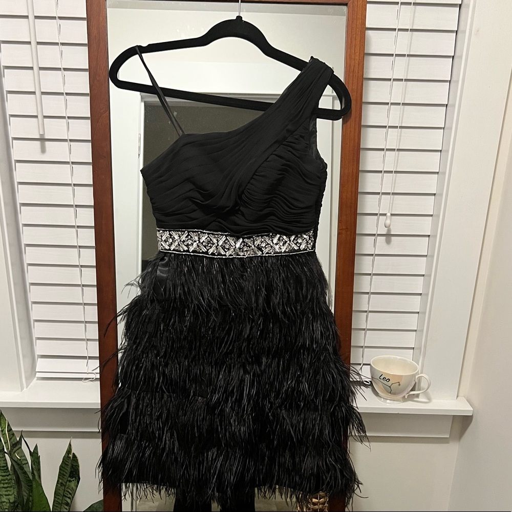 Feather Cocktail Dress